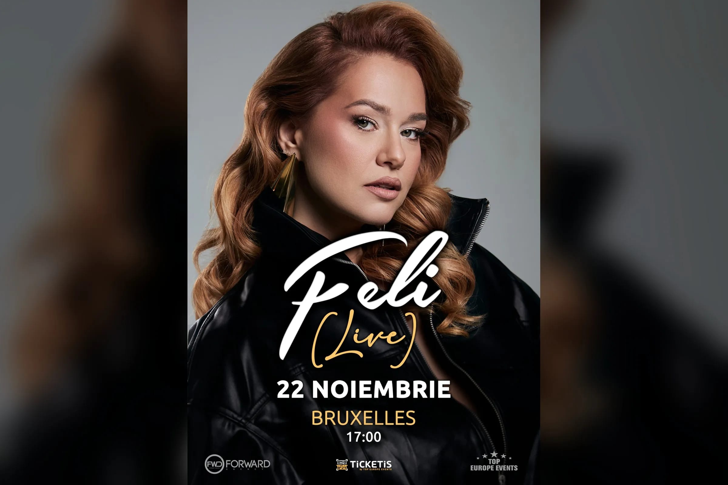 Feli [Live]: afișul concertului de la W:Halll Auditorium, Bruxelles, 22 noiembrie 2026